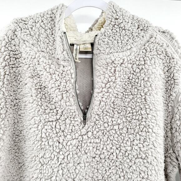 Forgotten Grace Wubby Light Gray Pullover Cozy Hoodie Sweater Women's Size XL - Picture 3 of 6